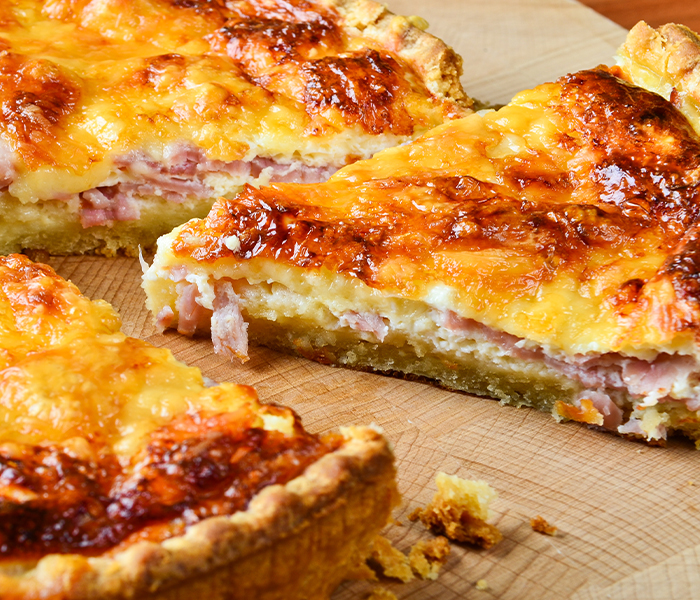 Torta salata con Prosciutto Cotto, patate e provola